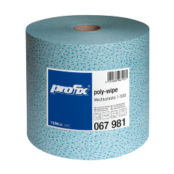 Протирочный материал в рулонах Profix® Poly-Wipe голубой (1 рул х 500 л)
