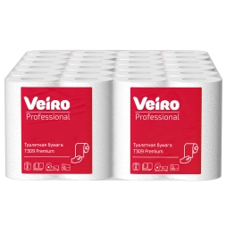 T309 Туалетная бумага в стандартных рулонах Veiro Premium 3 слоя (48 рул х 20 м)