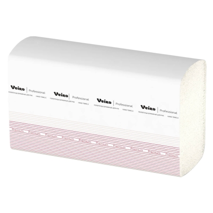 KZ303 Бумажные полотенца в пачках Veiro Premium 2 слоя (21 пач х 200 л)