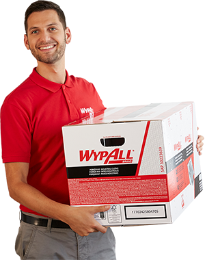 Man with a box WypAll Man with a box WypAll