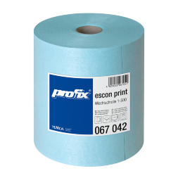 Протирочный материал в рулонах Profix Escon Print бирюзовый (1 рул х 500 л)