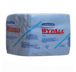 8372 Протирочный материал в пачках WypAll® X60 голубой (12 пачек по 76 листов)