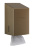 8943 Диспенсер для туалетной бумаги в пачках &quot;под бронзу&quot; металлический 0,9мм