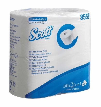 8559 Туалетная бумага в стандартных рулонах Scott Performance двухслойная (96 рул х 25 м)