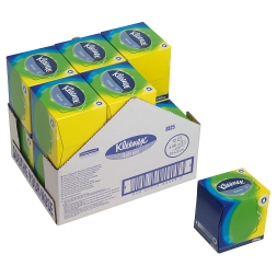 8825 Салфетки косметические для лица Kleenex® balsam в кубе 3 слоя (12 кор х 56 л)