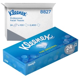 8827 Салфетки косметические для лица Kleenex® 2 слоя (24 кор х 100 л)