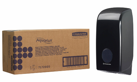 7172 Диспенсер для туалетной бумаги в пачках Aquarius чёрный