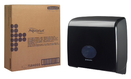 7184 Диспенсер для туалетной бумаги в больших рулонах Aquarius чёрный (для 8570 8002)