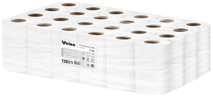 Туалетная бумага в стандартных рулонах T207/1 Veiro Comfort двухслойная линейки Professional (48 рул х 15 м)
