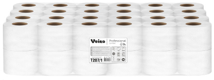 Туалетная бумага в стандартных рулонах T207/1 Veiro Comfort двухслойная линейки Professional (48 рул х 15 м)