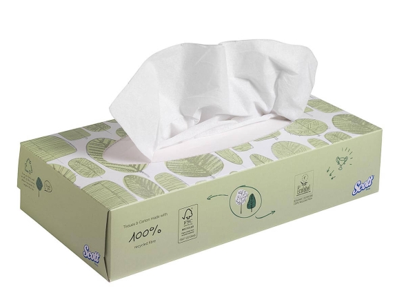 8837 Салфетки косметические для лица Scott (21 кор х 100 л)