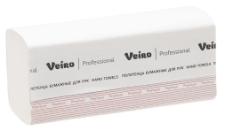 KV313 Бумажные полотенца в пачках Veiro Premium белые 1 слой (20 пач х 250 л)