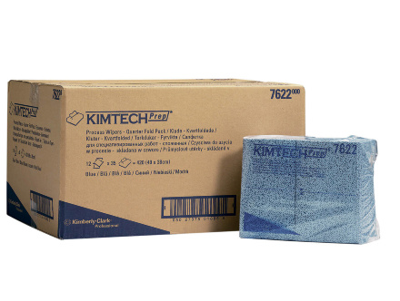 7622 Протирочный материал в пачках Kimtech Prep синий (12 пач х 35 л)