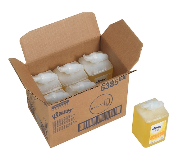 Пенное мыло в кассетах 6385 Kleenex Energy Luxury от Kimberly-Clark Professional (6 кассет по 1 л)