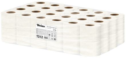T312 Туалетная бумага в стандартных рулонах Veiro Professional Premium трёхслойная (48 рулонов по 16,8 метра)