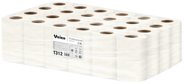 T312 Туалетная бумага в стандартных рулонах Veiro Premium 3 слоя (48 рулонов по 16,8 метра)