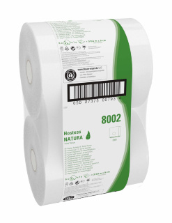 8002 Туалетная бумага в больших рулонах Hostess Natura однослойная (6 рул х 525 м)