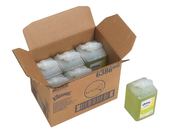 Пенное мыло в кассетах 6386 Kleenex Fresh Luxury от Kimberly-Clark Professional (6 кассет по 1 л)