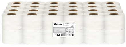 T314 Туалетная бумага в стандартных рулонах Veiro Professional Premium двухслойная (48 рул х 20 м)
