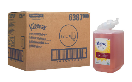 Пенное мыло в кассетах 6387 Kleenex Joy Luxury от Kimberly-Clark Professional (6 кассет по 1 л)