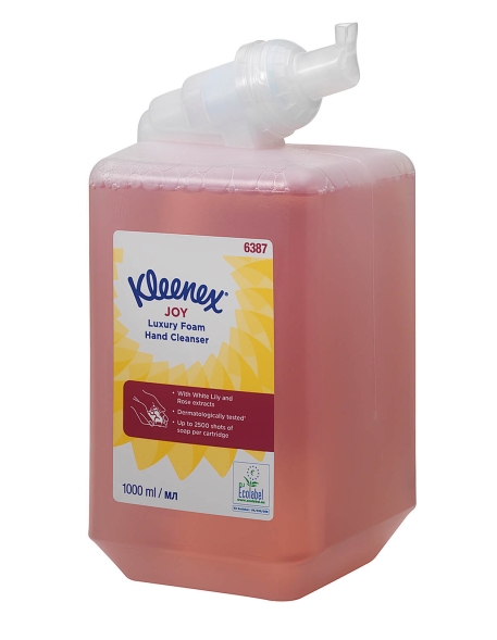 Пенное мыло в кассетах 6387 Kleenex Joy Luxury от Kimberly-Clark Professional (6 кассет по 1 л)