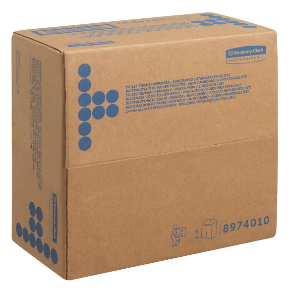 8974 Диспенсер для туалетной бумаги в больших рулонах Kimberly-Clark стальной 2мм (для 8614, 8615)