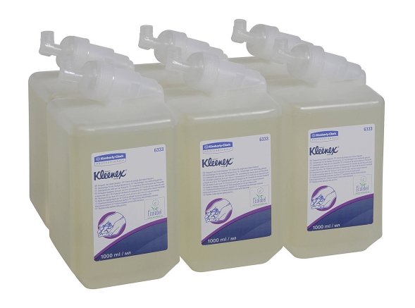 6333 Жидкое мыло в кассетах Kleenex® для частого использования (6 кассет по 1 л)