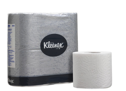 Туалетная бумага в стандартных рулонах 8449 Kleenex двухслойная от Kimberly-Clark Professional (96 рул х 25 м)