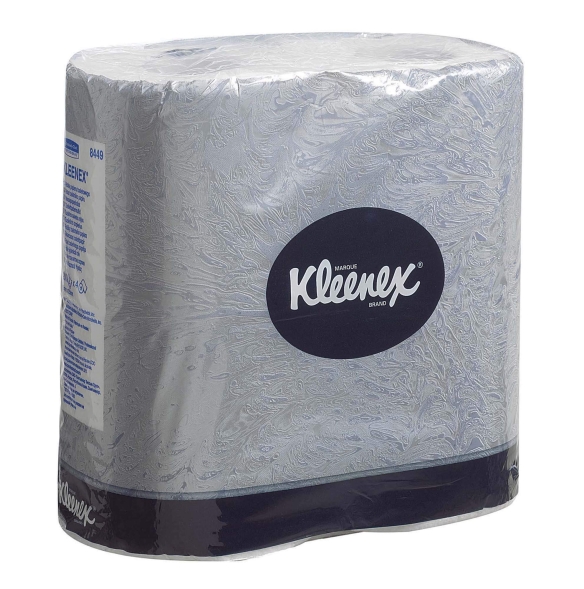 Туалетная бумага в стандартных рулонах 8449 Kleenex двухслойная от Kimberly-Clark Professional (96 рул х 25 м)