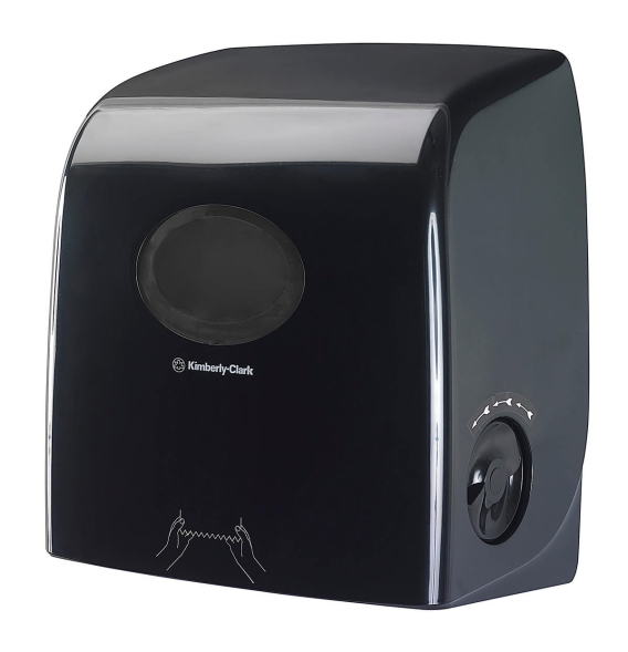 7185 Диспенсер для рулонных полотенец Aquarius Slimroll чёрный (для 6657 6658 6697 6698)