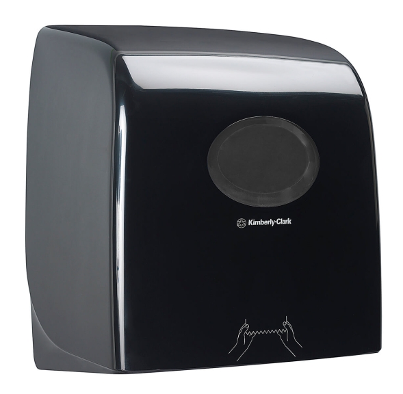 7185 Диспенсер для рулонных полотенец Aquarius Slimroll чёрный (для 6657 6658 6697 6698)