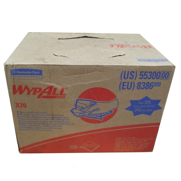 8386 Протирочный материал в коробке WypAll® X70 белый (1 коробка 200 листов)