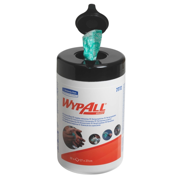 7772 Чистящие салфетки WypAll® Cleaning Wipes в малой тубе (6 туб х 50 л)
