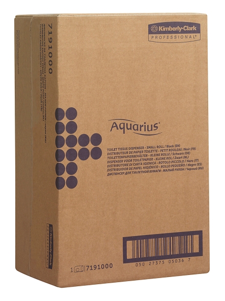 7191 Диспенсер для туалетной бумаги в малых рулонах Aquarius чёрный