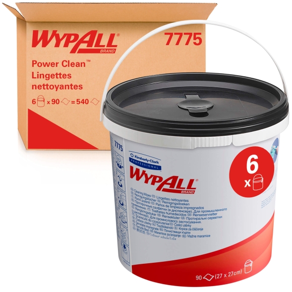 7775 Чистящие салфетки WypAll® Cleaning Wipes в большой тубе (6 туб х 90 л)