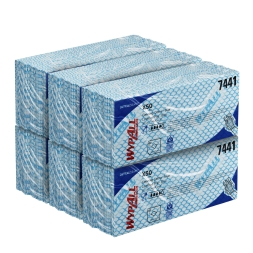 7441 Протирочный материал в пачках WypAll® X50 синий (6 пач х 50 л)