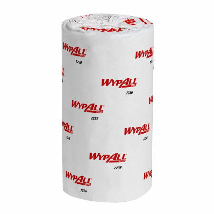 7236 Протирочный материал в рулонах WypAll L10 белый однослойный (24 рул х 165 л)