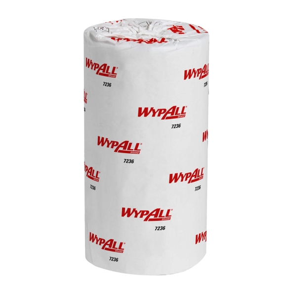 7236 Протирочный материал в рулонах WypAll® L10 белый однослойный (24 рул х 165 л)