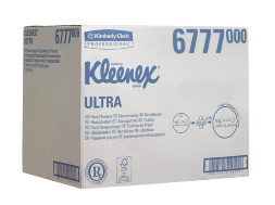 6777 Бумажные полотенца в пачках Kleenex Ultra белые двухслойные (30 пачек по 124 листа)