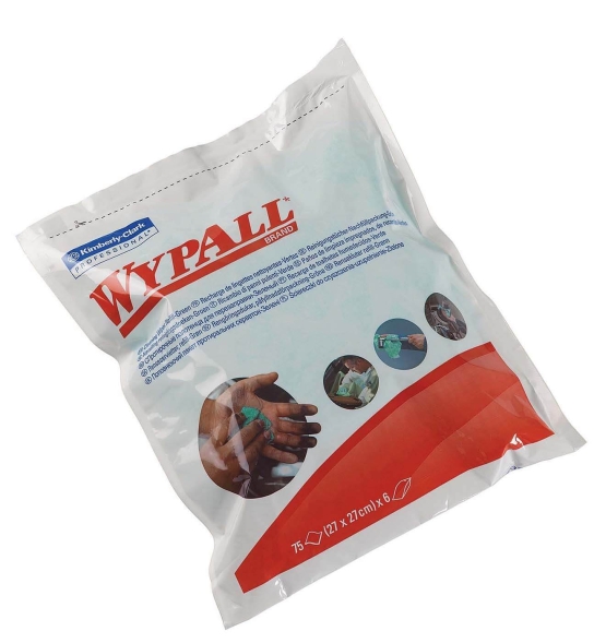 7776 Чистящие салфетки WypAll® Cleaning Wipes сменный блок (6 блоков х 75 л)