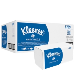 6789 Бумажные полотенца в пачках Kleenex® Ultra белые 2 слоя (15 пач х 186 л)