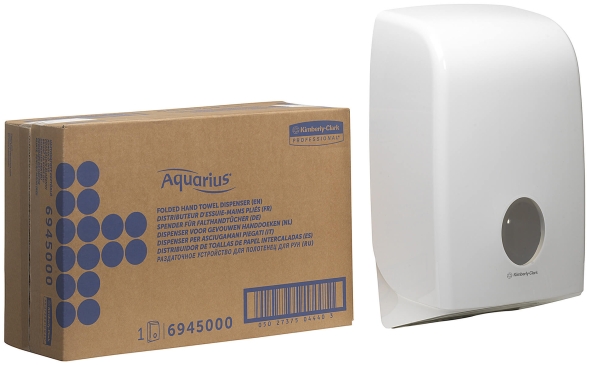 6945 Диспенсер для бумажных полотенец в пачках Aquarius белый (кроме 6775 6088 5856)