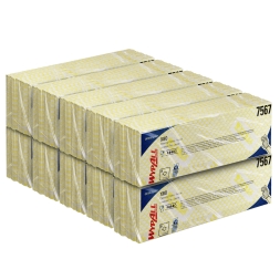 7567 Протирочный материал в пачках WypAll® X80 жёлтый (10 пач х 25 л)