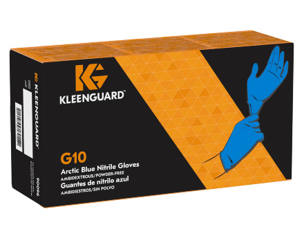 Перчатки нитриловые KleenGuard® G10 Arctic Blue, 0.06 мм, синие, (10 х 180-200 шт.)