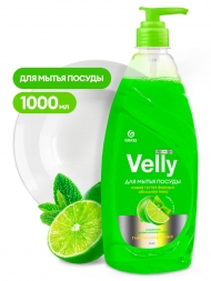 Средство для мытья посуды Grass Velly Premium лайм и мята (флакон 1 л)