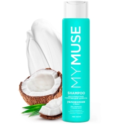 Беcсульфатный укрепляющий шампунь Grass MyMuse (дозатор 400 мл)