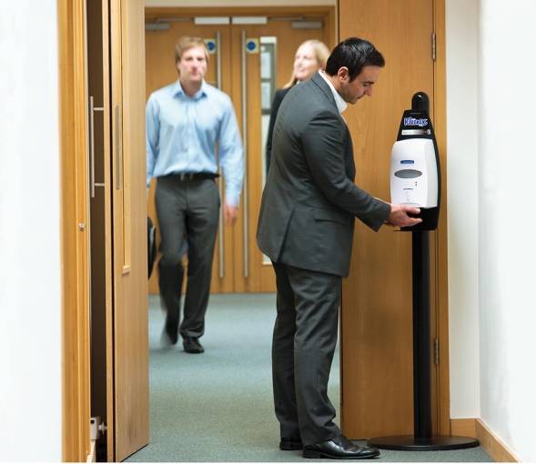 11430 Стационарная металлическая стойка для сенсорных диспенсеров