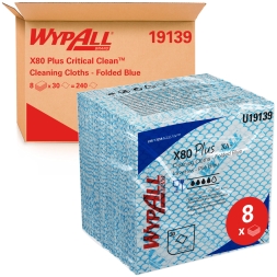 19139 Протирочный материал в пачках WypAll® X80 Plus синий (8 пач х 30 л)