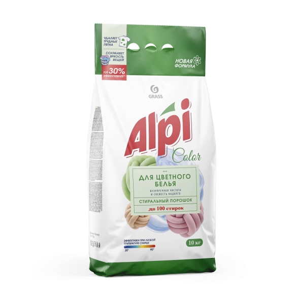 Стиральный порошок для цветных вещей Grass Alpi Color 10 кг