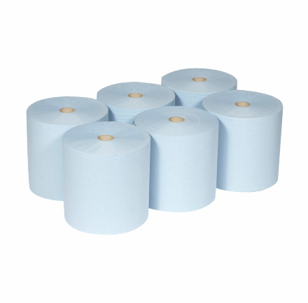 6688 Бумажные полотенца в рулонах Scott XL голубые однослойные (6 рулонов по 354 метра)